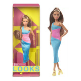 Barbie Looks Muñeca, Morena, Vestido Midi Signature