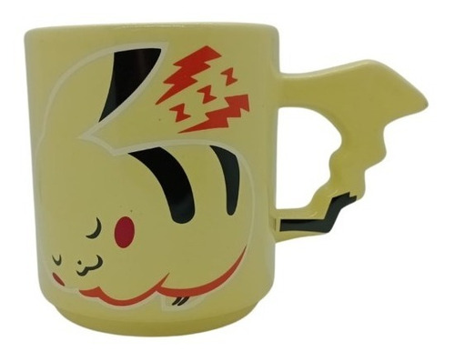 Taza 3d Pikachu Pokemon Con Cola Sector 2814