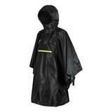 Chaqueta A Rayas Para Mujer Con Poncho Impermeable Y Reflect