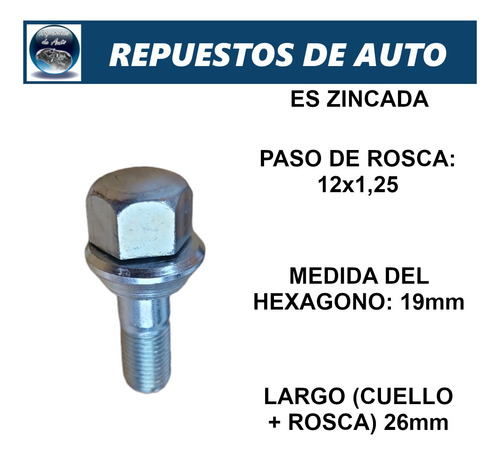 Kit X16 Bulon Rueda Fiat Fiorino Duna Estrada Uno  Foto 4