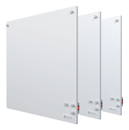Panel Calefactor Eléctrico Temptech Combo 3 Paneles X 500 W Blanco 220v 