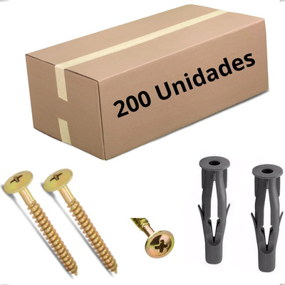 Parafusos Flangeado Phillips C\u002Fbucha Anel Tijolo 8mm 200pçs | MercadoLivre