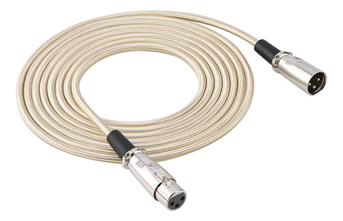 Cable Xlr De 3 Pines A Fe Para Micrófono Y Micrófono, Cable