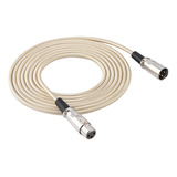 Cable Xlr De 3 Pines A Fe Para Micrófono Y Micrófono, Cable