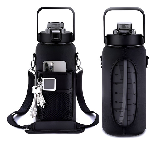 Termo Botella Deportiva 1.8l + Funda Multifuncional Portacel