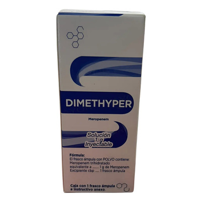 Dimethyper (meropenem) 1gr\u002Fsol Inyectable (generico Merrem) | Envío gratis