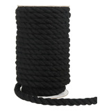 Cordón Macramé Negro De 10 Mm, 50 Pies De Cuerda De A...