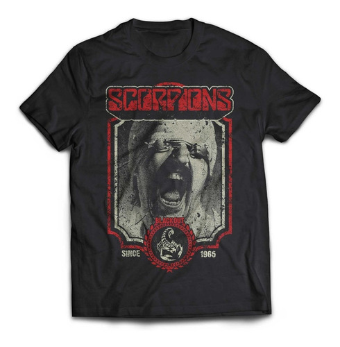 Camiseta Scorpions Blackout Rock Activity