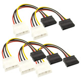 Cable De Alimentacion  Molex A Sata De 4 Pines 5-pack