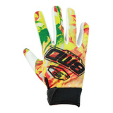 Guantes P/motociclista Textil Completo Blanco/naranja Bmd