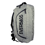 Mala Mochila Viagem Treino Academia Fitness Bolsa Esportivo Cor Cinza Desenho Do Tecido Mescla