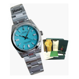 Relógio Rolex Oyster Perpetual Azul Super Clo Eta 36mm Suíço