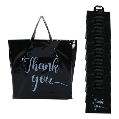 50 Gracias Bolsas Boutique Plastico,bolsa De Embalaje Regalo Color Negro bolsas de plastico boutique Decoración De Boda fiesta cumpleaños Baby Shower Decoración De Día de la Madre | MercadoLibre