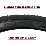 Llanta Rodada 20 X 2.125 Tipo Bmx Flama O Lisa