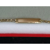 Pulsera Identidad De Oro 18 Klts 1.5 Grs