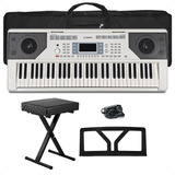 Organo Teclado Sensitivo Usb 5/8 61 Piano Banco Funda Atril