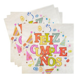 Servilletas De Papel Para Decoración Motivo Feliz Cumpleaños