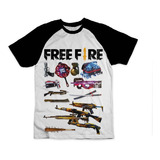 Camiseta Free Fire Armas