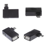 Adaptador De Host Micro Usb 2.0 Otg De Ángulo De De 4