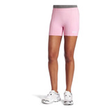 Short Asics Lycra Rosa Deportivo Correr Voleibol Gym Mujer