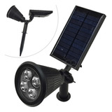 Farol Estaca Solar Led Lampara Recargable Jardin Luz Blanca