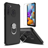 Funda Galaxy A21s Lovpec + Protector Black