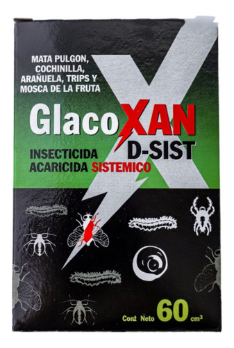 Insecticida Conchilla Pulgon Arañuel Glacoxan D-sist 60 Cm3 