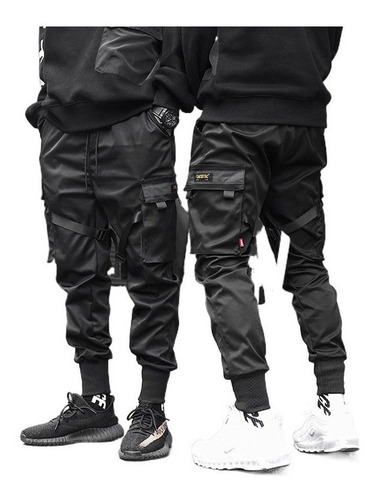 Pantalones Cargo Casual Harem Joggers Hip Hop Para Hombre