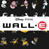 Vectores / Plantilla Editable/ Wall E Disney
