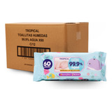 Toallitas Húmedas Tropical 99,9% De Agua Caja 12x60un