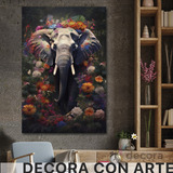 Cuadro Elefante Colores Elegante Sala Animal 11 60x90