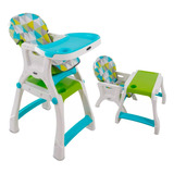 Silla Periquera Kinder City Triangulos Unisex Verde 2 En 1