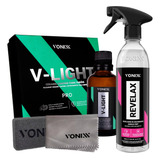 V-light Vitrificador De Faróis 50ml + Revelax Vonixx 500ml