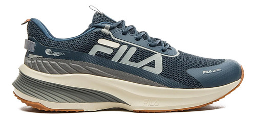 Zapatillas Fila Progress Hombre Running Azul