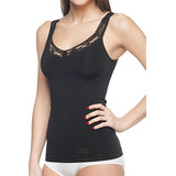Seamless Meant To Be Seen Slimming V-neck Camisole With Lace