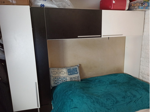 Juego Dormitorio Juvenil, 2 Camas(1 Nido)+placard/x3 Modulos