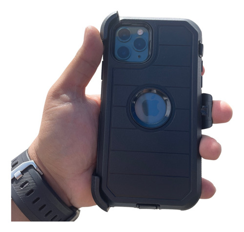 Funda Uso Rudo + Clip Para iPhone 