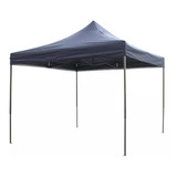 Toldo Plegable 2x2 Tipo Araña Lona Blanco-negro Impermeable 