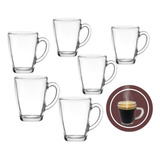 Mini Xícaras De Vidro Caneca Café Expresso 70ml Transparente