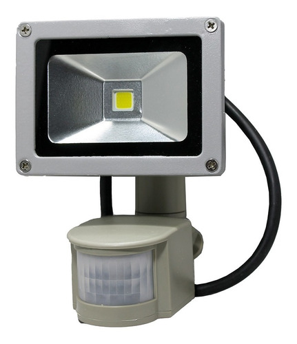 Foco Exterior Con Sensor Led 10w Luz Fria