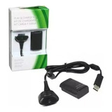 Kit Carga Y Juega Para Control Xbox 360 Cable Y Pila