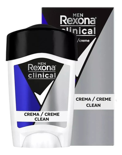 Rexona Clinical Men Antitranspirante En Crema Clean 48g