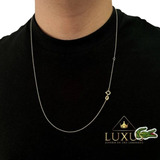 Collar Cadena Hombre Dorado Tejido Militar Elegante 