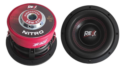 Rexx Sound Subwoofer 8 Pulgadas 700rms Dvc4 Ohms Nuevo Pieza