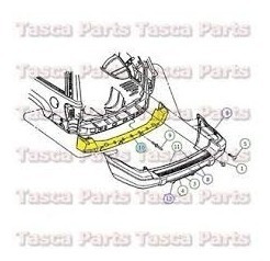 Absorvedor  Impacto Trasero Jeep Grand Cherokee 2003 Al 2004 Foto 3