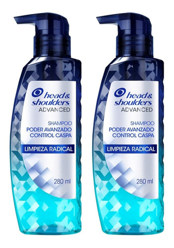 Pack X2 Shampoo Head & Shoulders Advanced Contenido 560 Ml