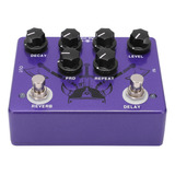 Pedal De Efectos Para Guitarra Reverb Digital Delay 2 En 1 T