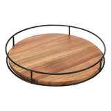 Bandeja Giratoria De Madera, Soporte De Accesorios Para