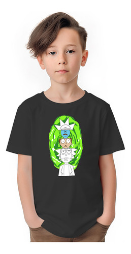 Polera Niños Rick And Morty Matrioska 100% Algodón Wiwi