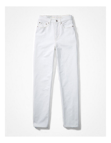 Jeans Highest Waist Straight Holgado Blanco American Eagle